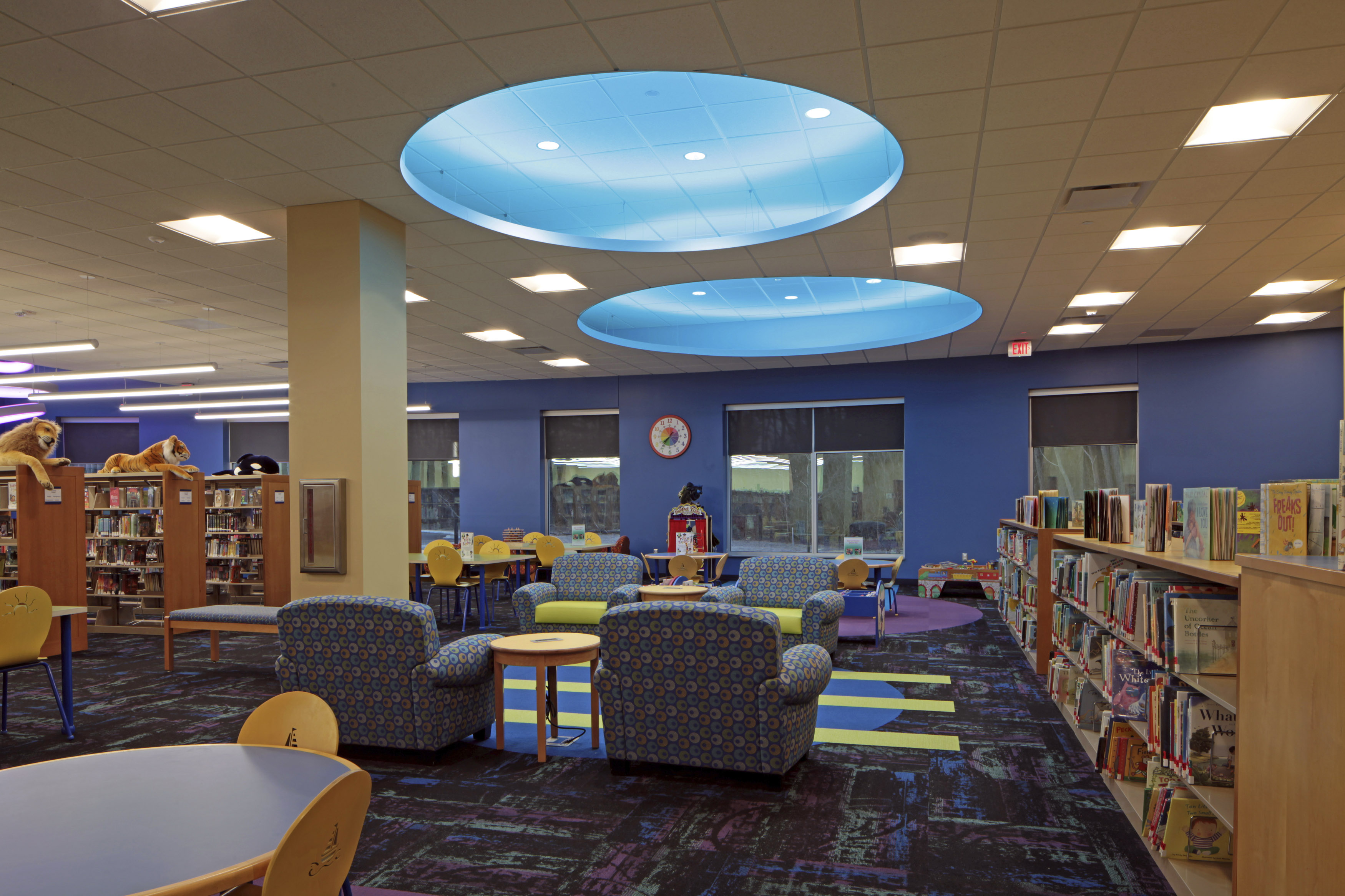 Commerce Township Library children's area