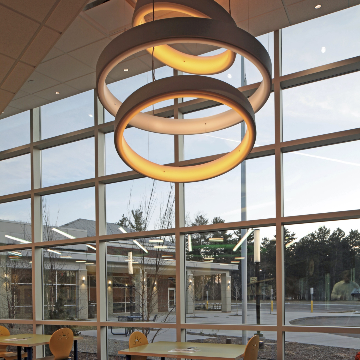 Commerce Township Library atrium