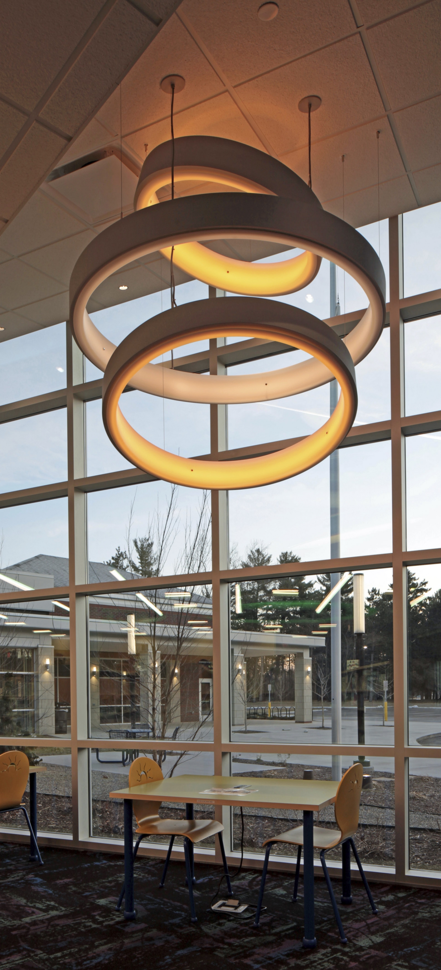 Commerce Township Library atrium