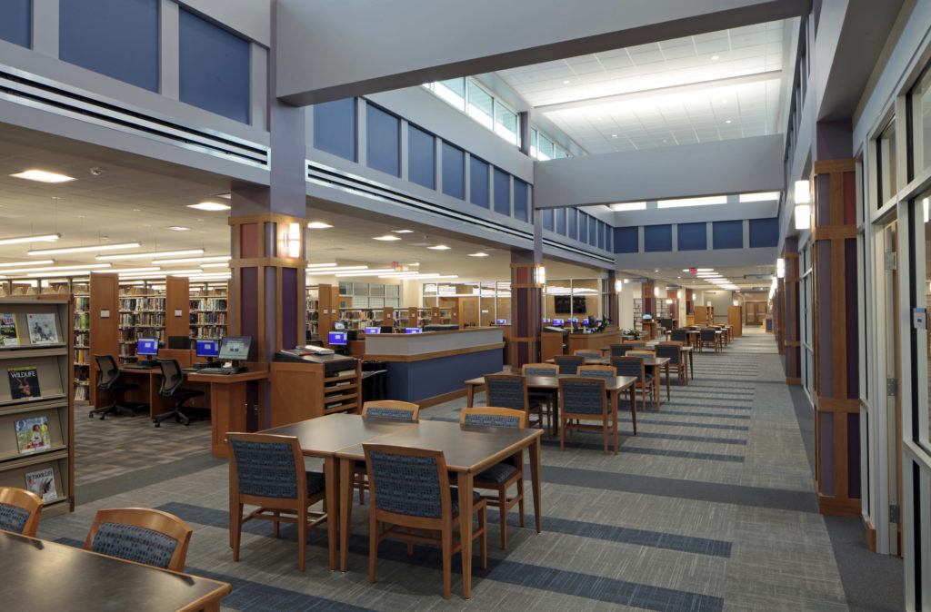 Commerce Township Library reading room