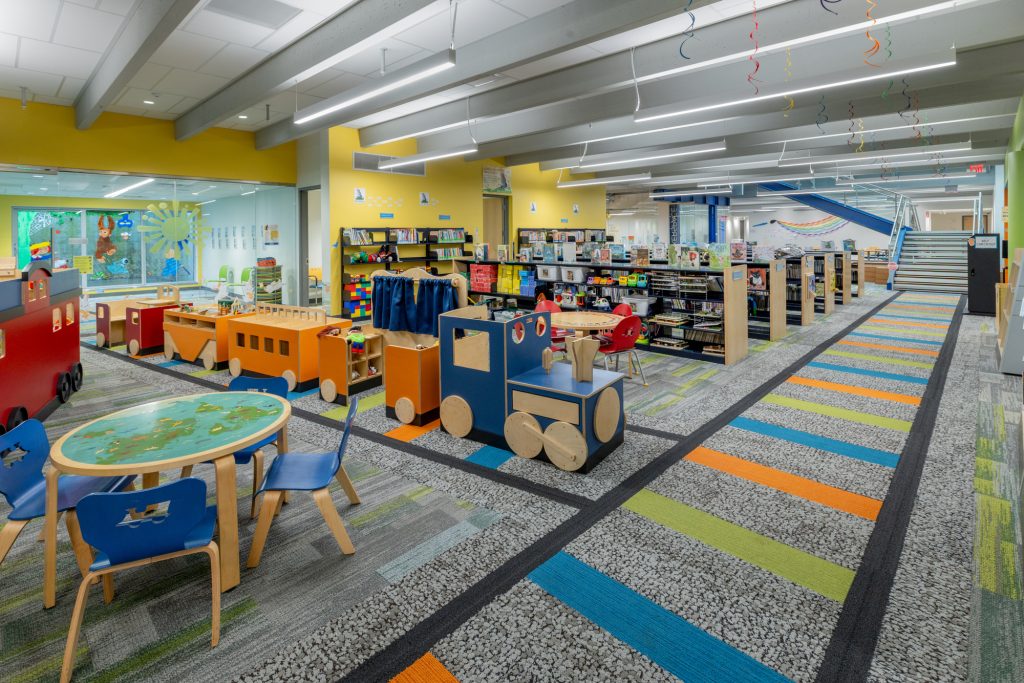 Mt Clemens PL youth area and CNC plywood train